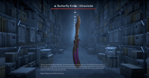 ★ Butterfly Knife | Ultraviolet (Field-Tested) Screenshot