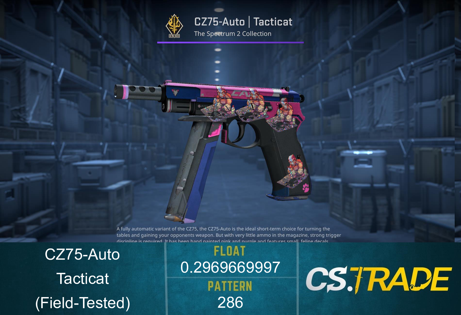 CZ75-Auto | Tacticat (Field-Tested) Screenshot