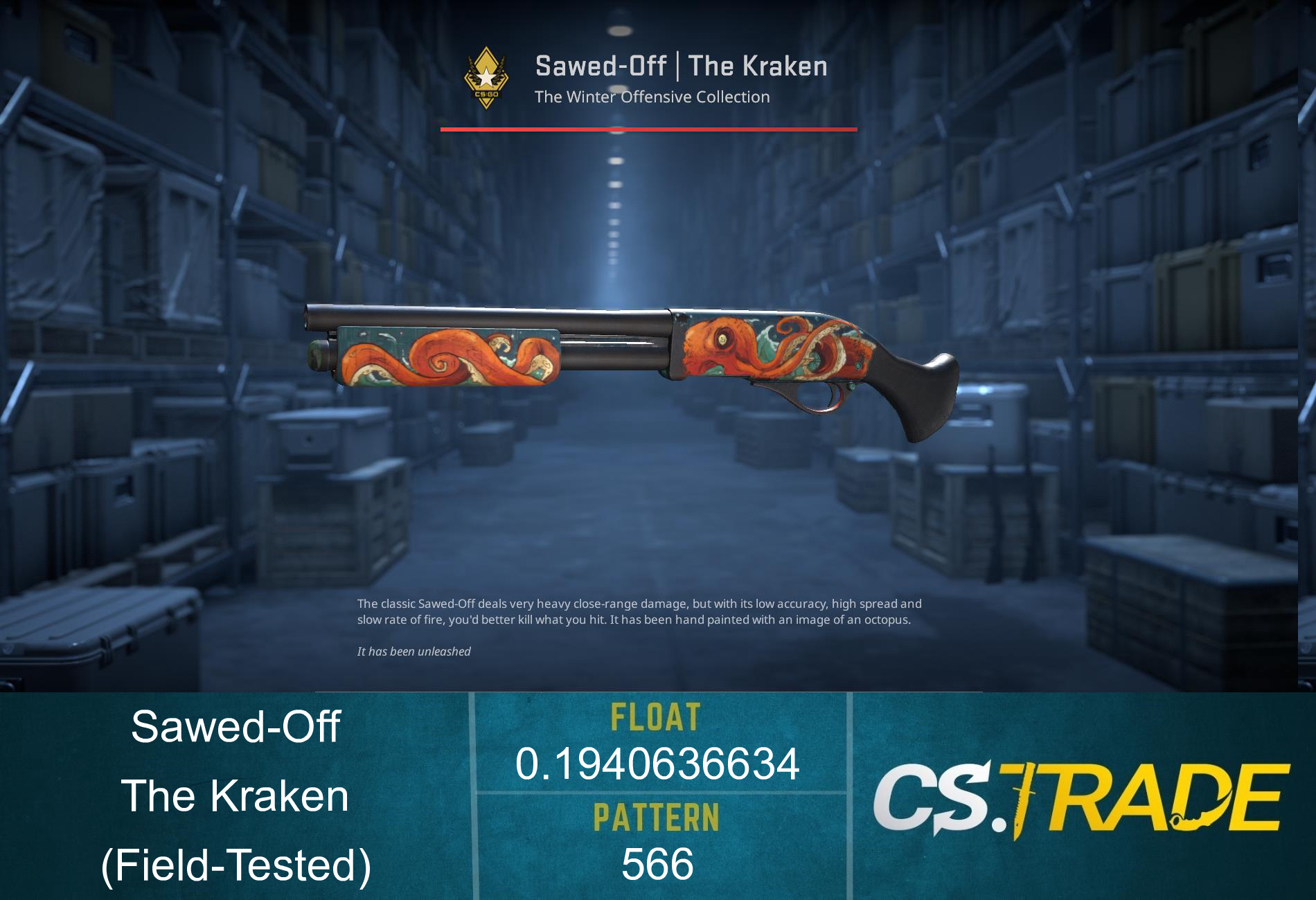 Sawed-Off | The Kraken (Field-Tested)
