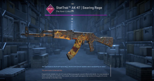 StatTrak™ AK-47 | Searing Rage (Well-Worn) Screenshot