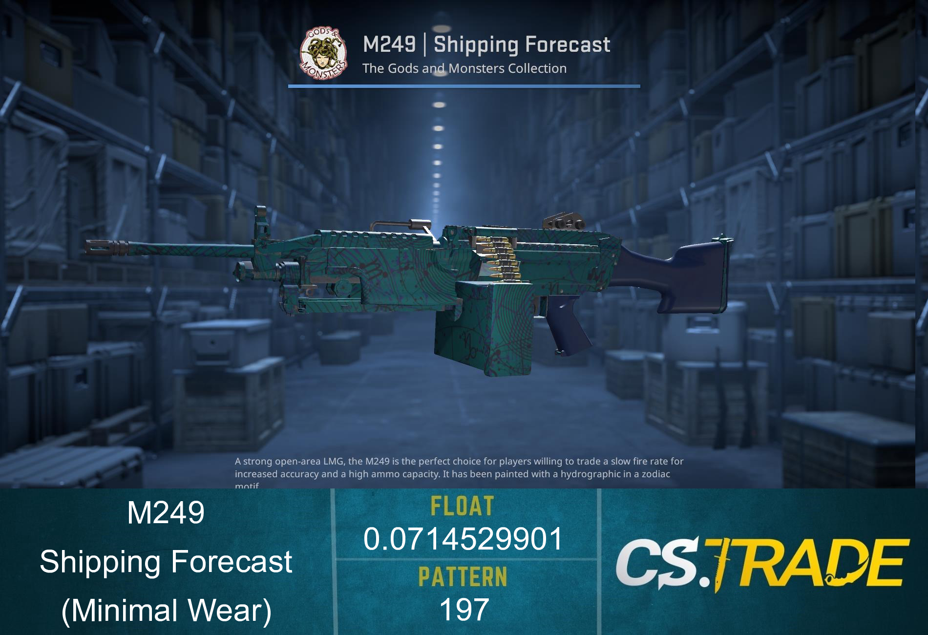 M249 | Shipping Forecast (Minimal Wear) Screenshot