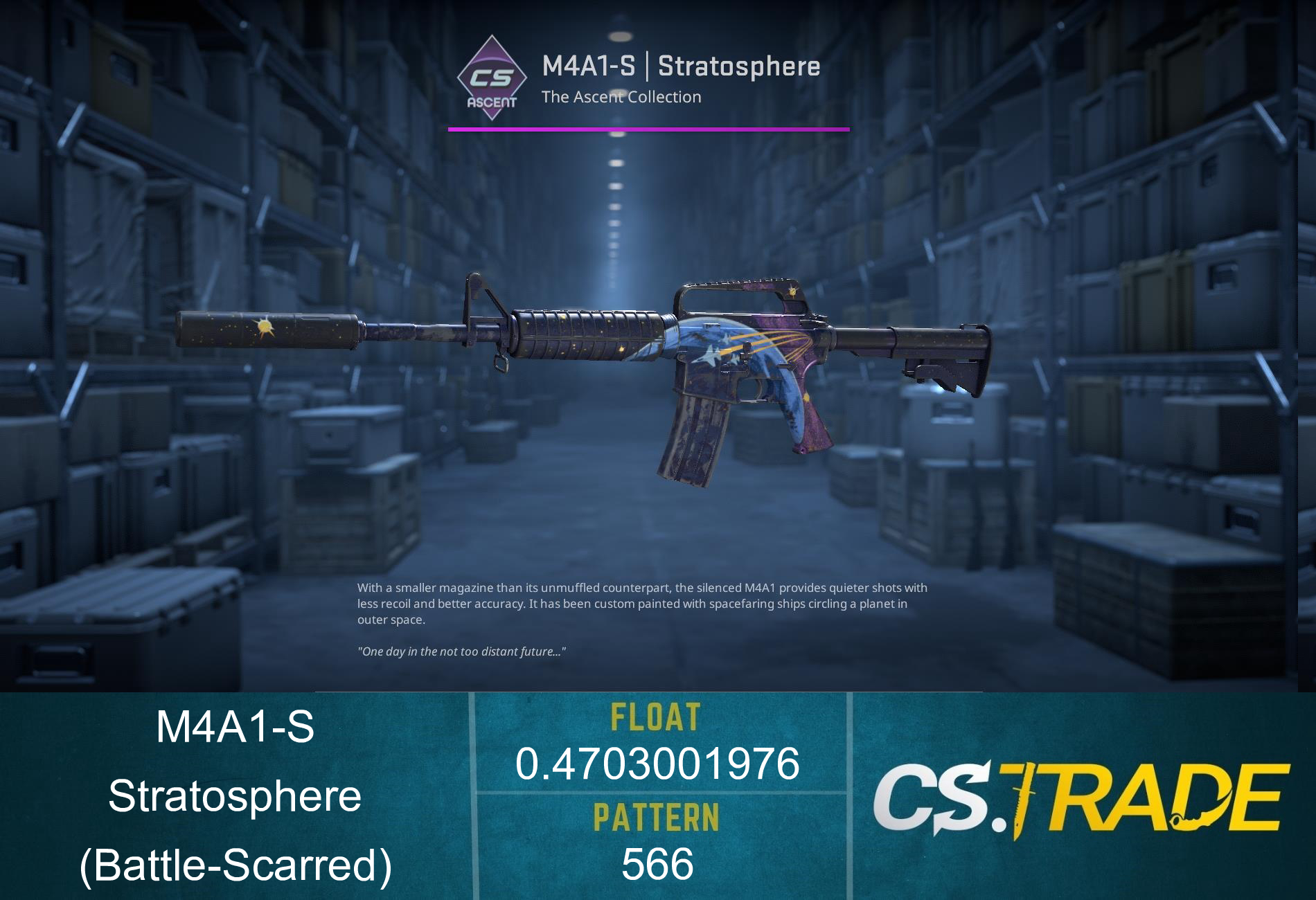 M4A1-S | Stratosphere (Battle-Scarred) Screenshot