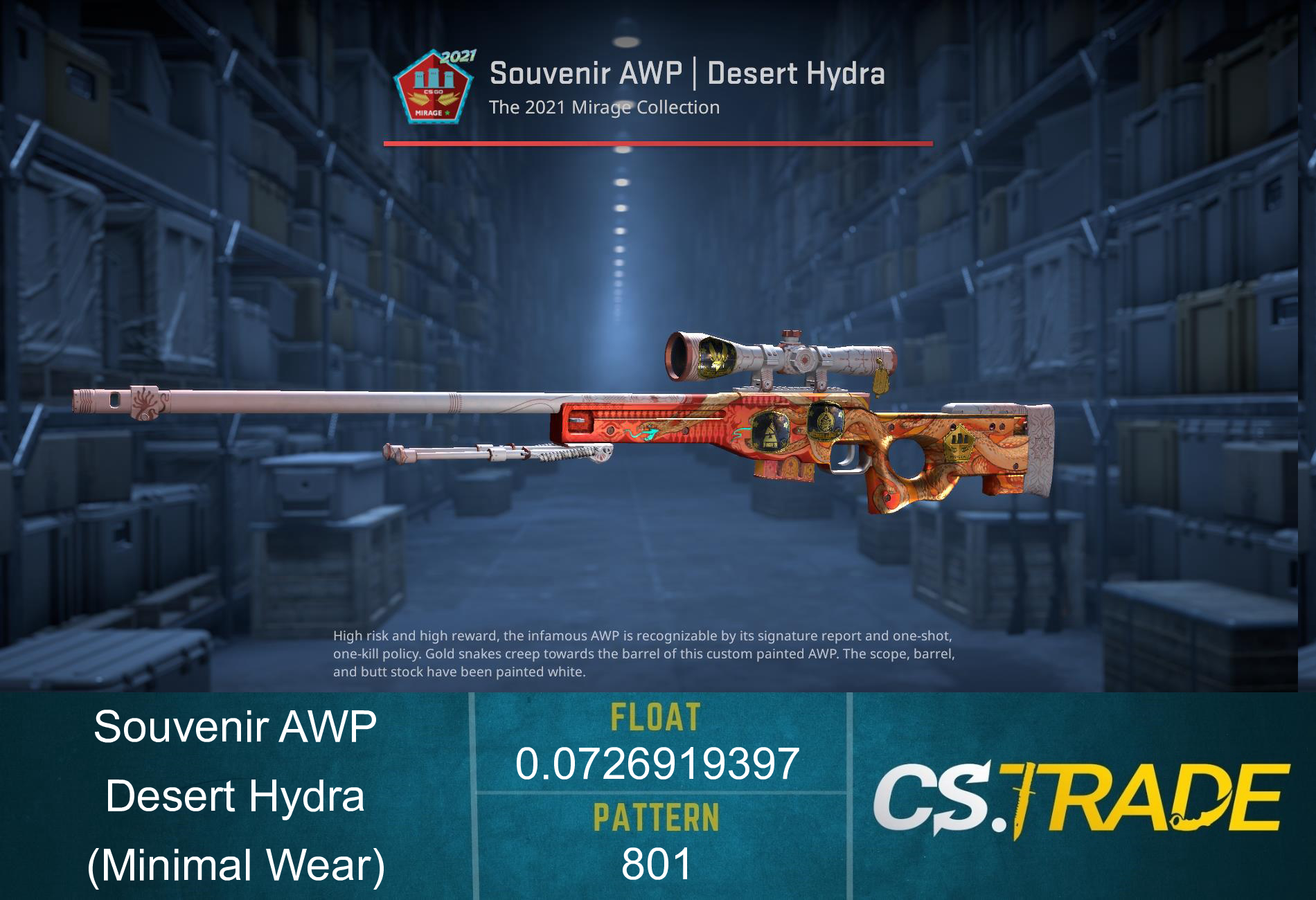 AWP | Desert Hydra (Minimal Wear) Screenshot
