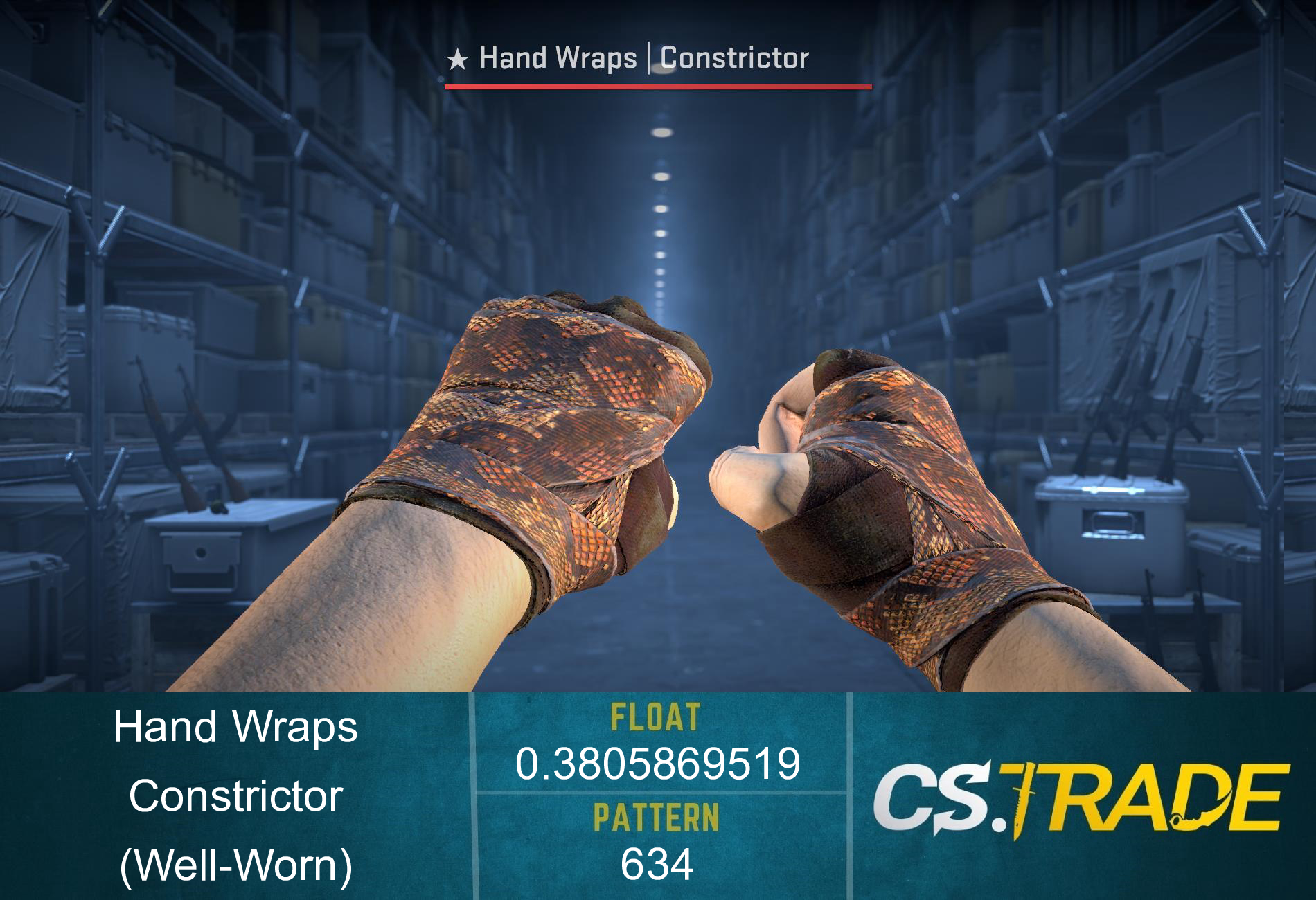 ★ Hand Wraps | Constrictor (Well-Worn) Screenshot