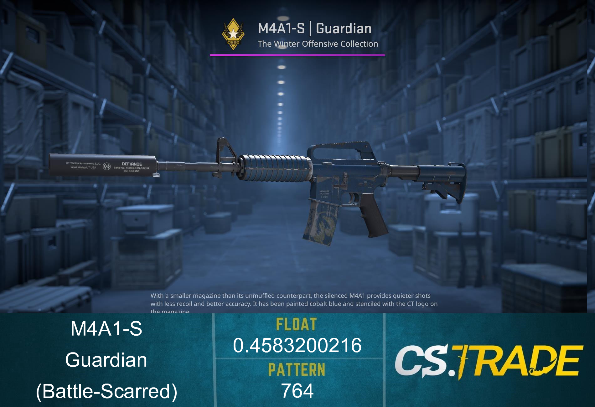 M4A1-S | Guardian (Battle-Scarred) Screenshot
