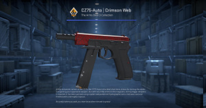 CZ75-Auto | Crimson Web (Minimal Wear) Screenshot