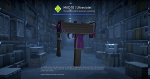 MAC-10 | Ultraviolet (Battle-Scarred) Screenshot