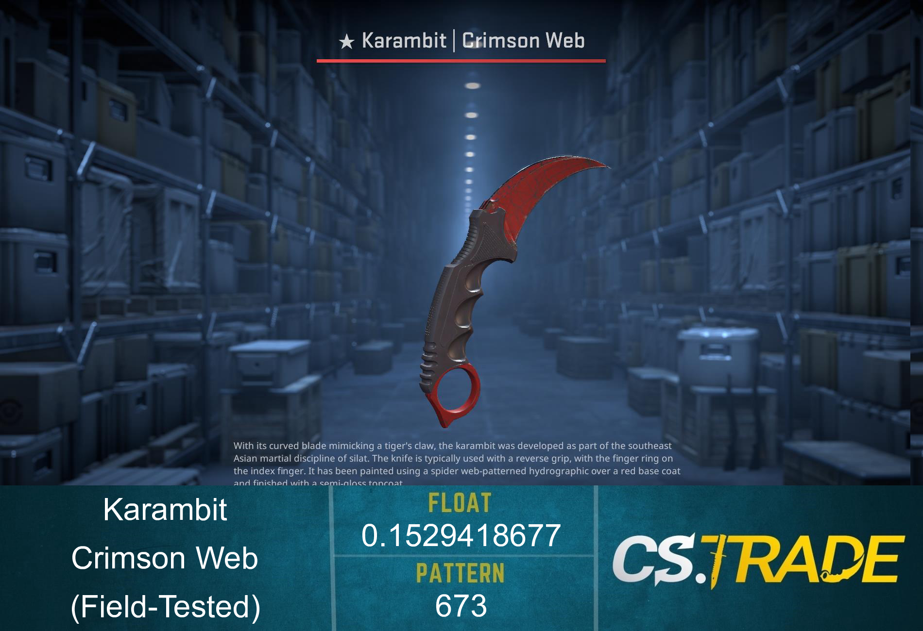 ★ Karambit | Crimson Web (Field-Tested) Screenshot