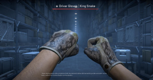 ★ Driver Gloves | King Snake (Well-Worn) Screenshot