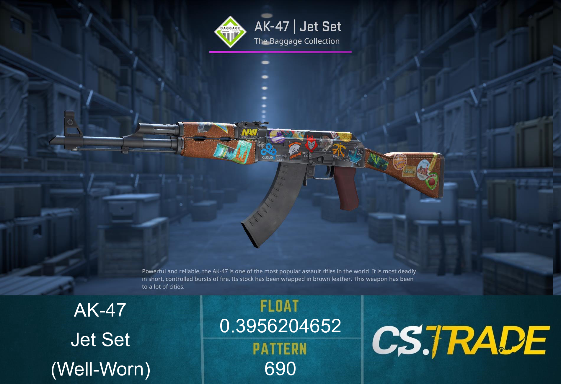 AK-47 | Jet Set (Well-Worn) Screenshot