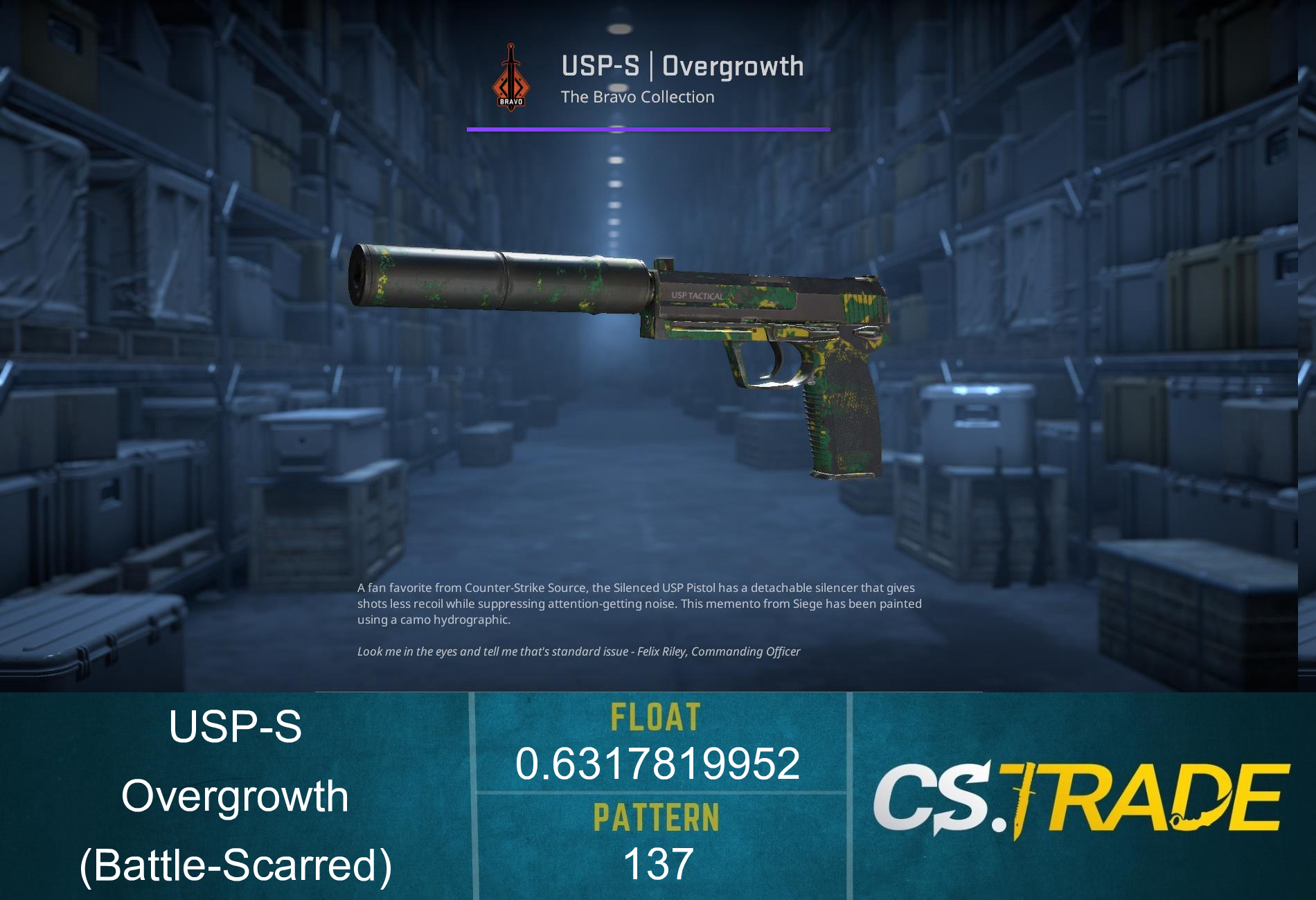 USP-S | Overgrowth (Battle-Scarred)
