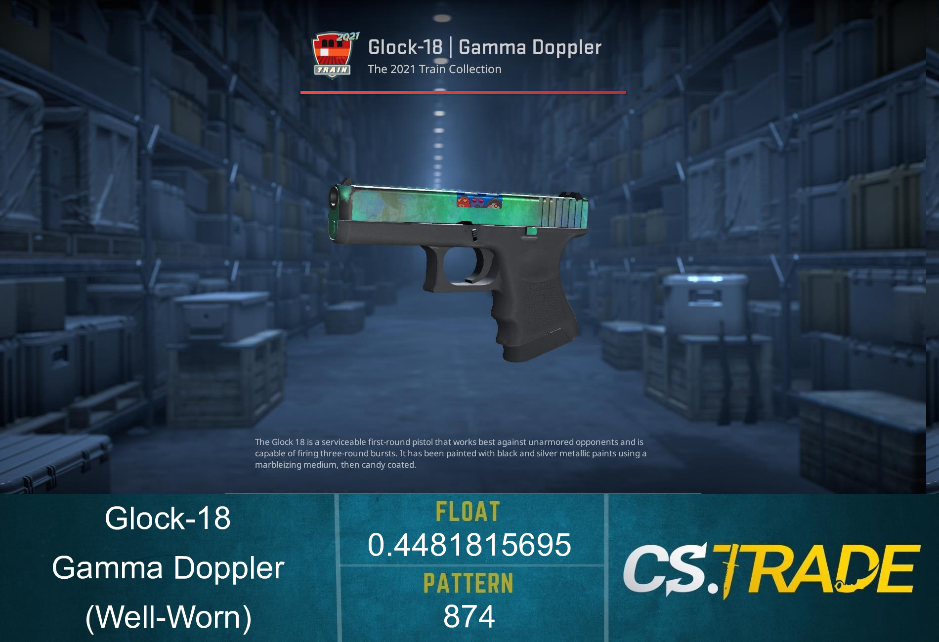 Glock-18 | Gamma Doppler Phase 2 (Well-Worn) Screenshot