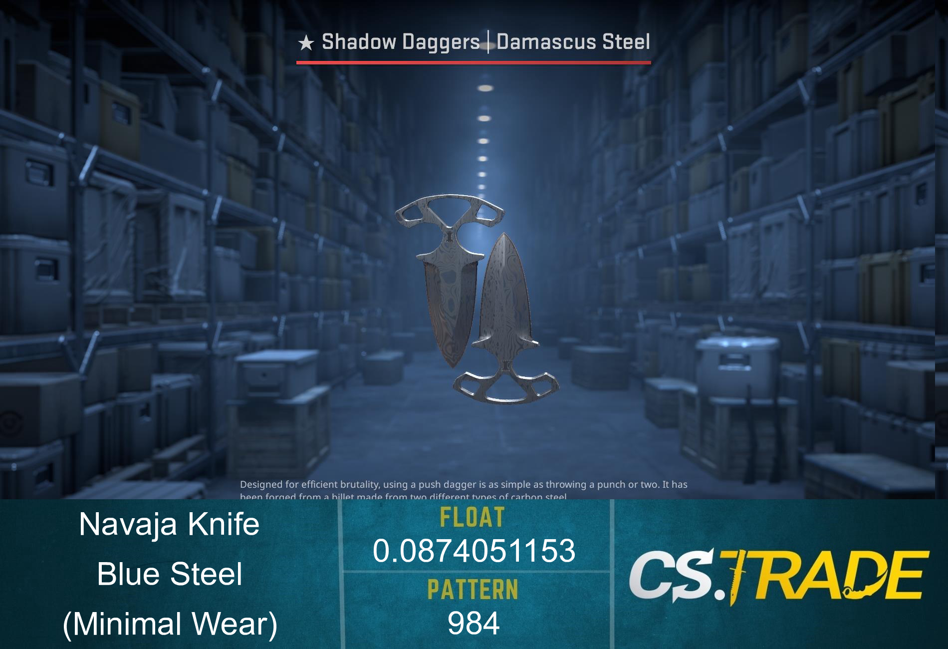 ★ Navaja Knife | Blue Steel (Minimal Wear) Screenshot