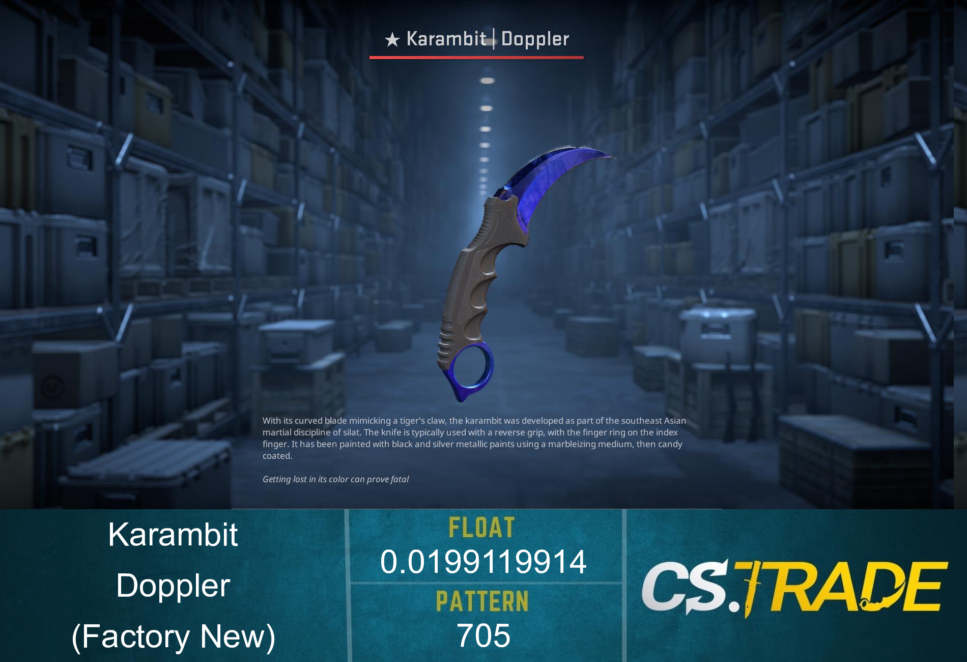 ★ Karambit | Doppler Sapphire (Factory New) Screenshot