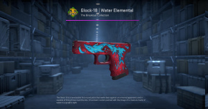 Glock-18 | Water Elemental (Factory New) Screenshot