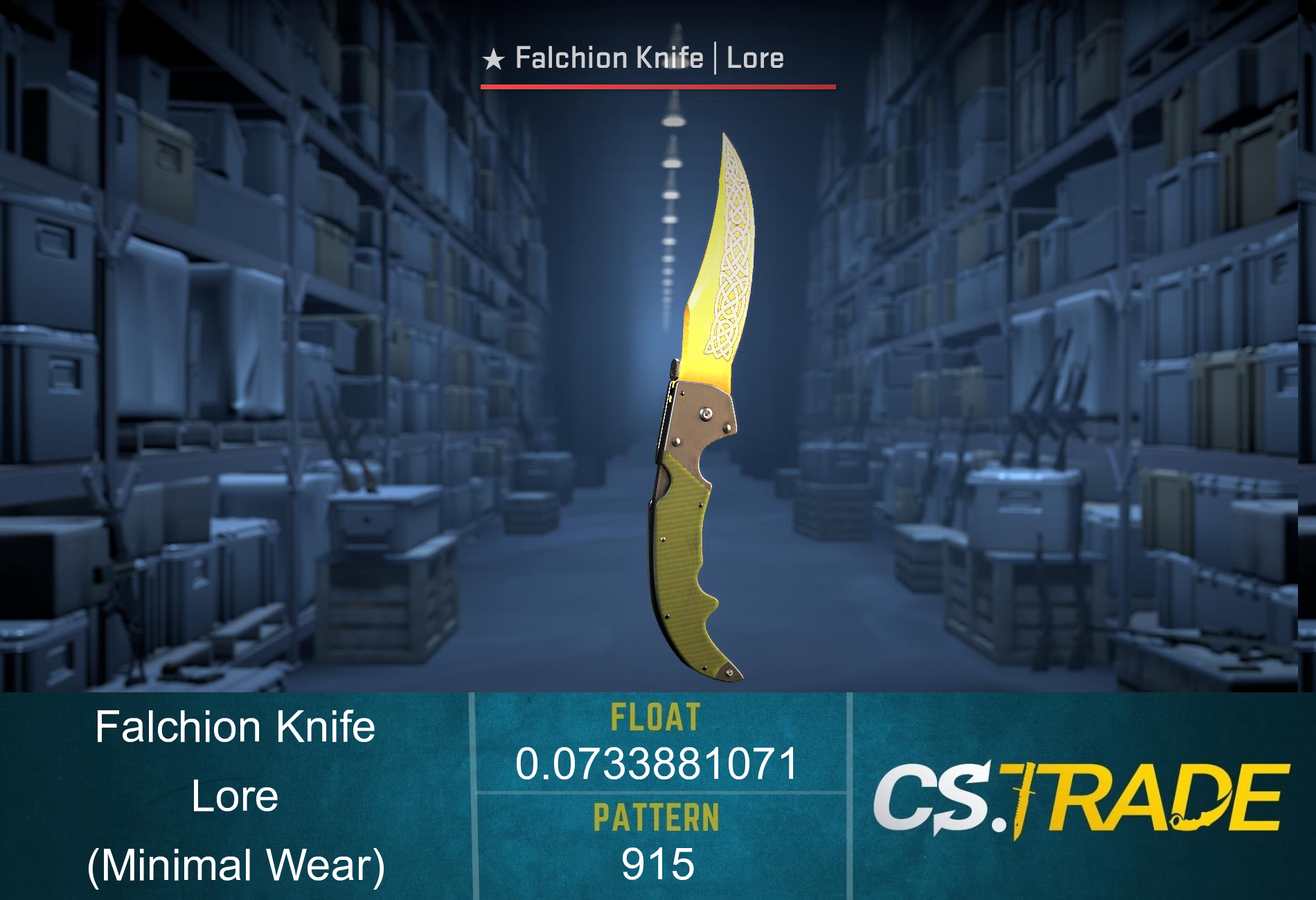 ★ StatTrak™ Falchion Knife | Lore (Minimal Wear) Screenshot