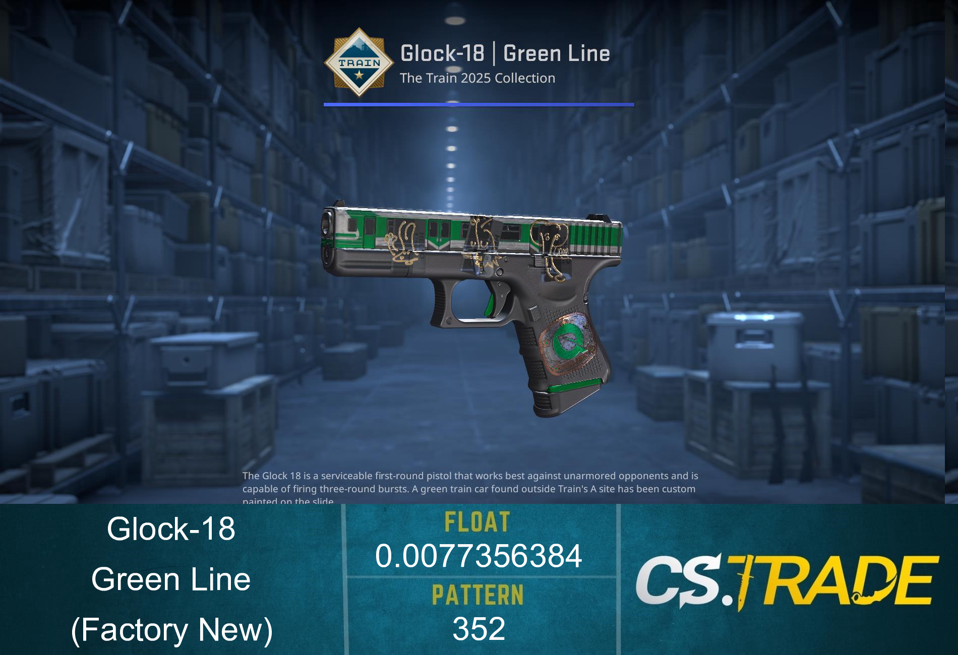 Glock-18 | Green Line (Factory New) Screenshot