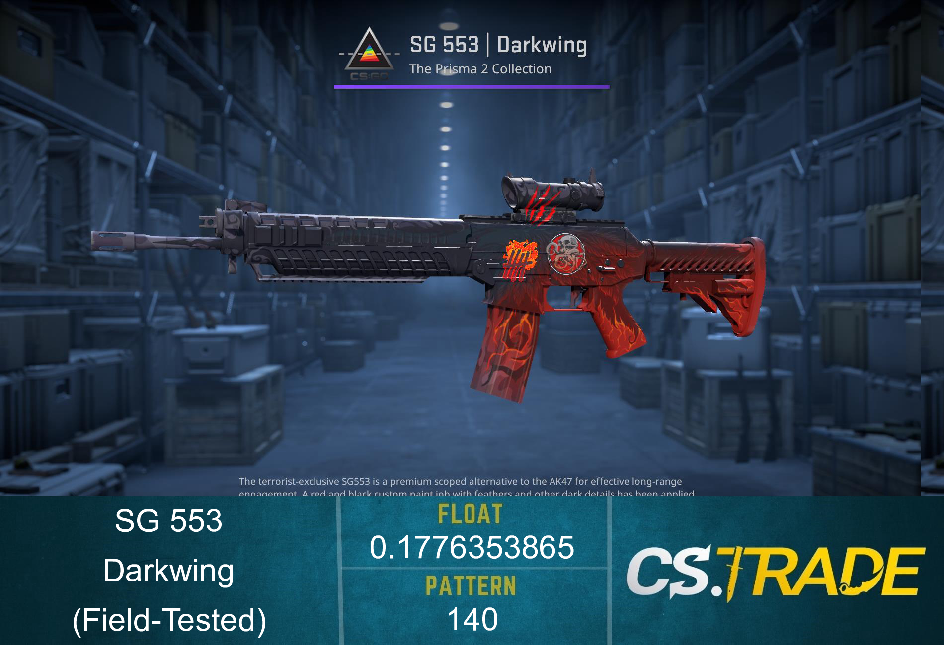SG 553 | Darkwing (Field-Tested) Screenshot