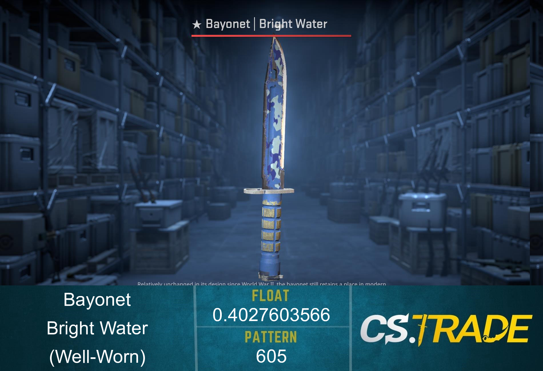 ★ Bayonet | Bright Water (Well-Worn) Screenshot