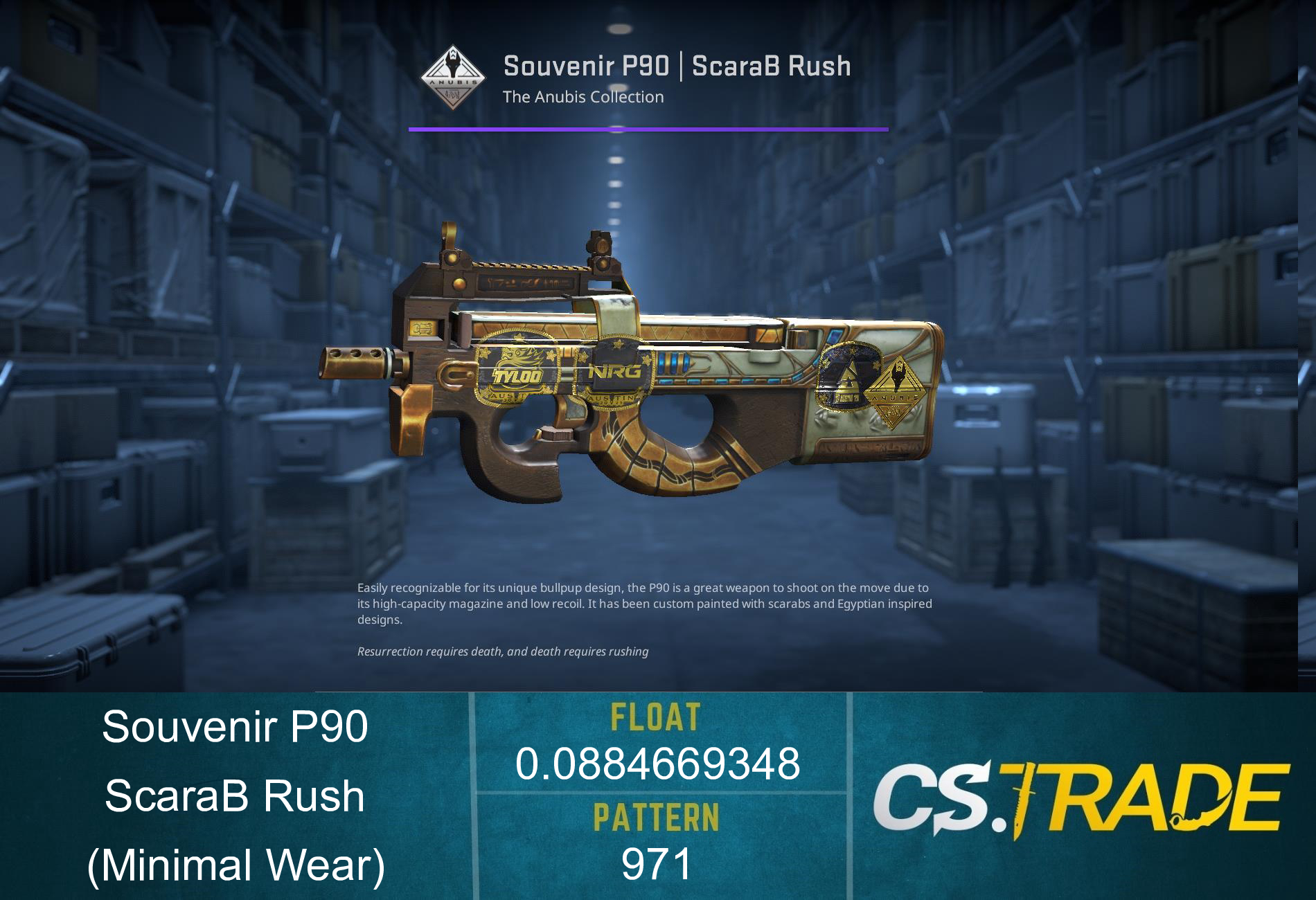 P90 | ScaraB Rush (Factory New) Screenshot