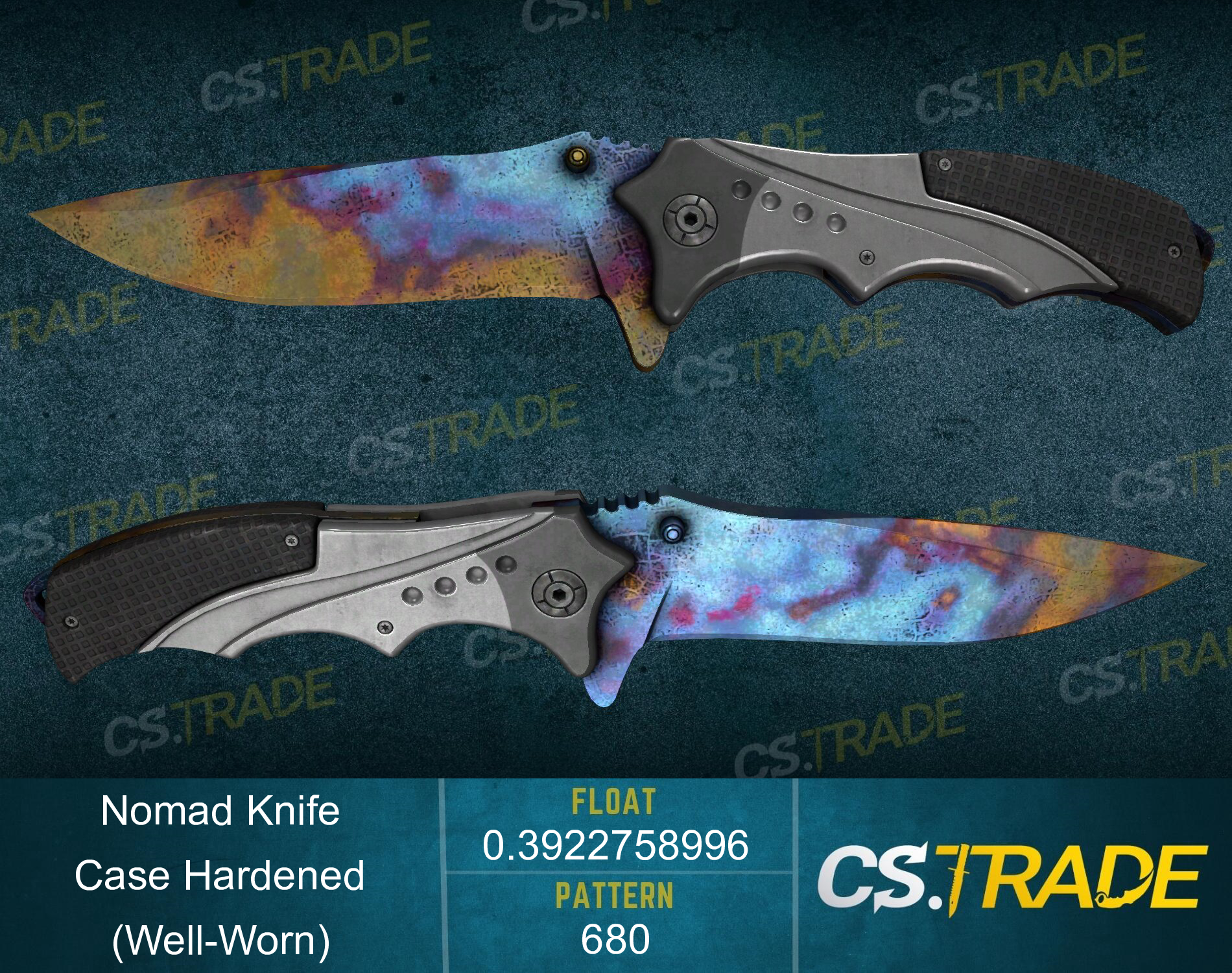 ★ Nomad Knife | Case Hardened (Well-Worn) Screenshot