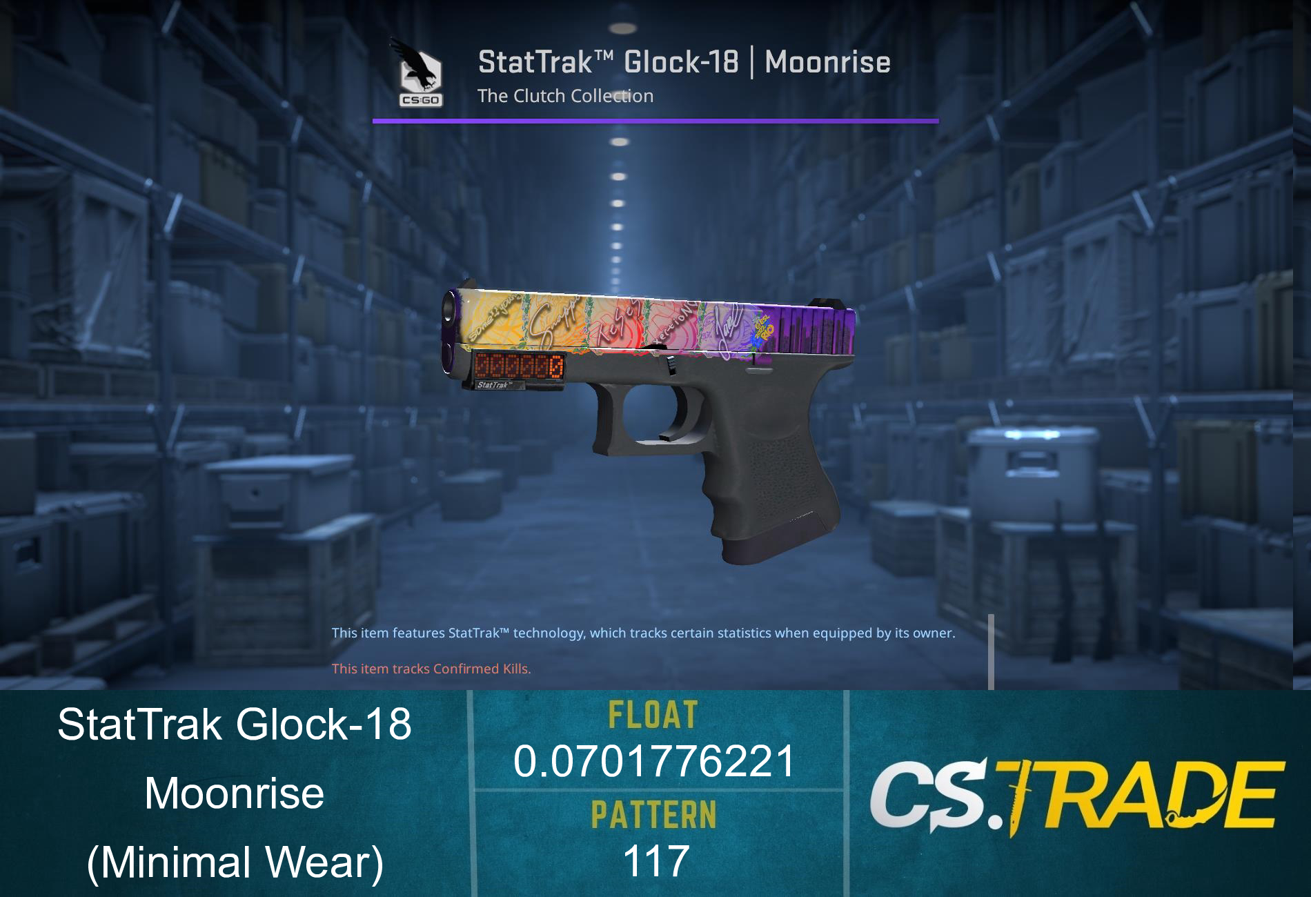Glock-18 | Moonrise (Minimal Wear) Screenshot