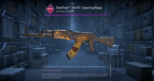 StatTrak™ AK-47 | Searing Rage (Minimal Wear) Screenshot