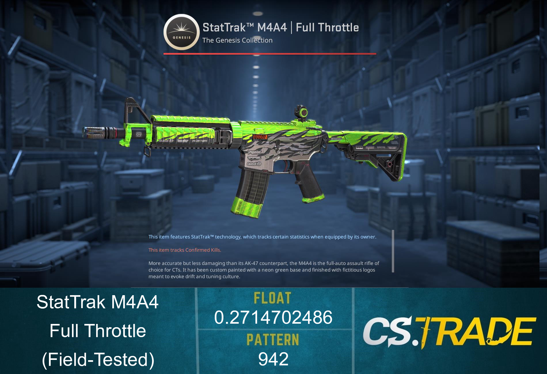 M4A4 | Full Throttle (Field-Tested) Screenshot