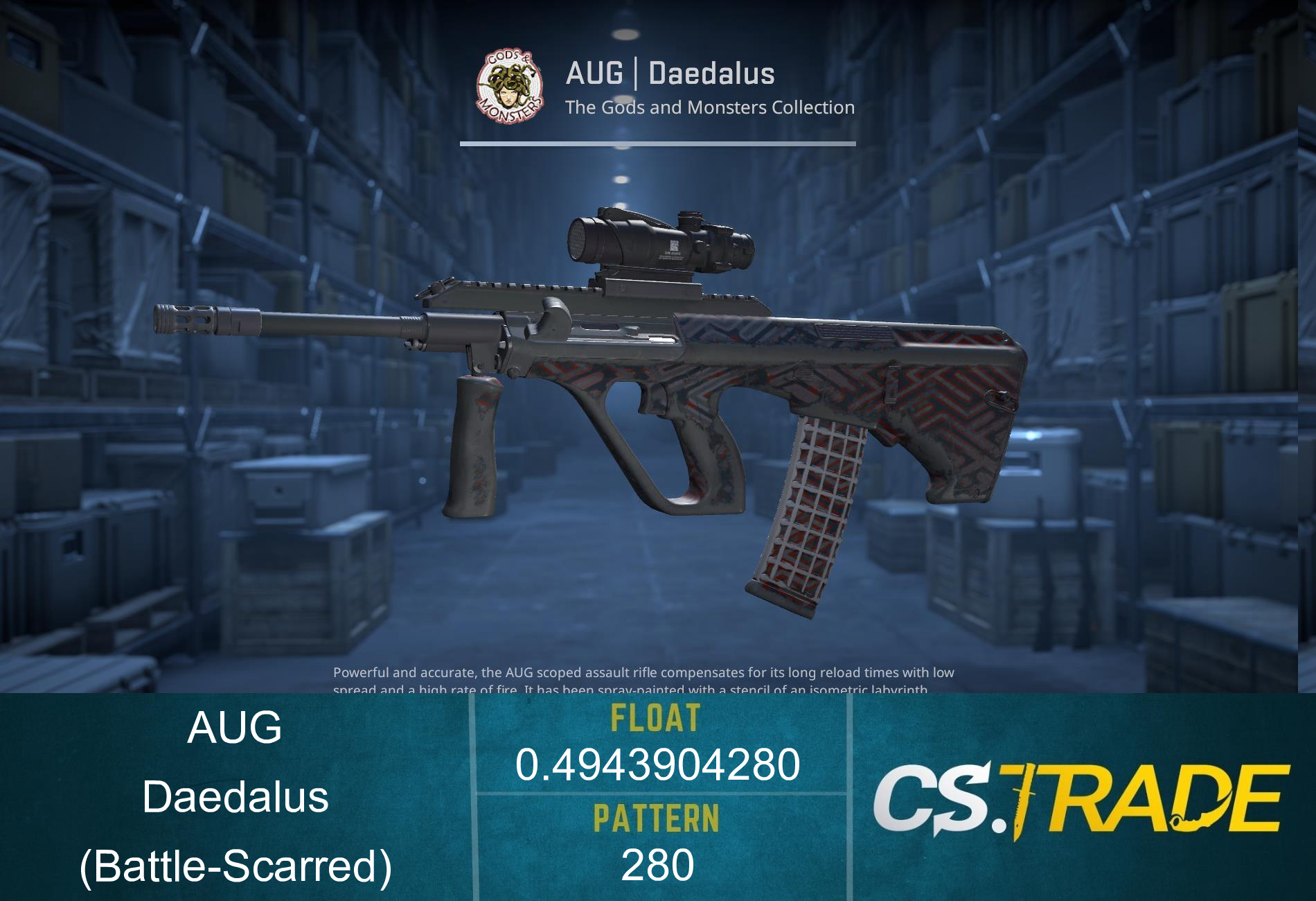 AUG | Daedalus (Battle-Scarred) Screenshot