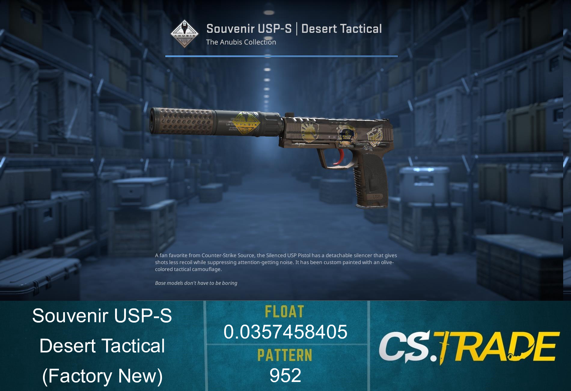 USP-S | Desert Tactical (Factory New) Screenshot