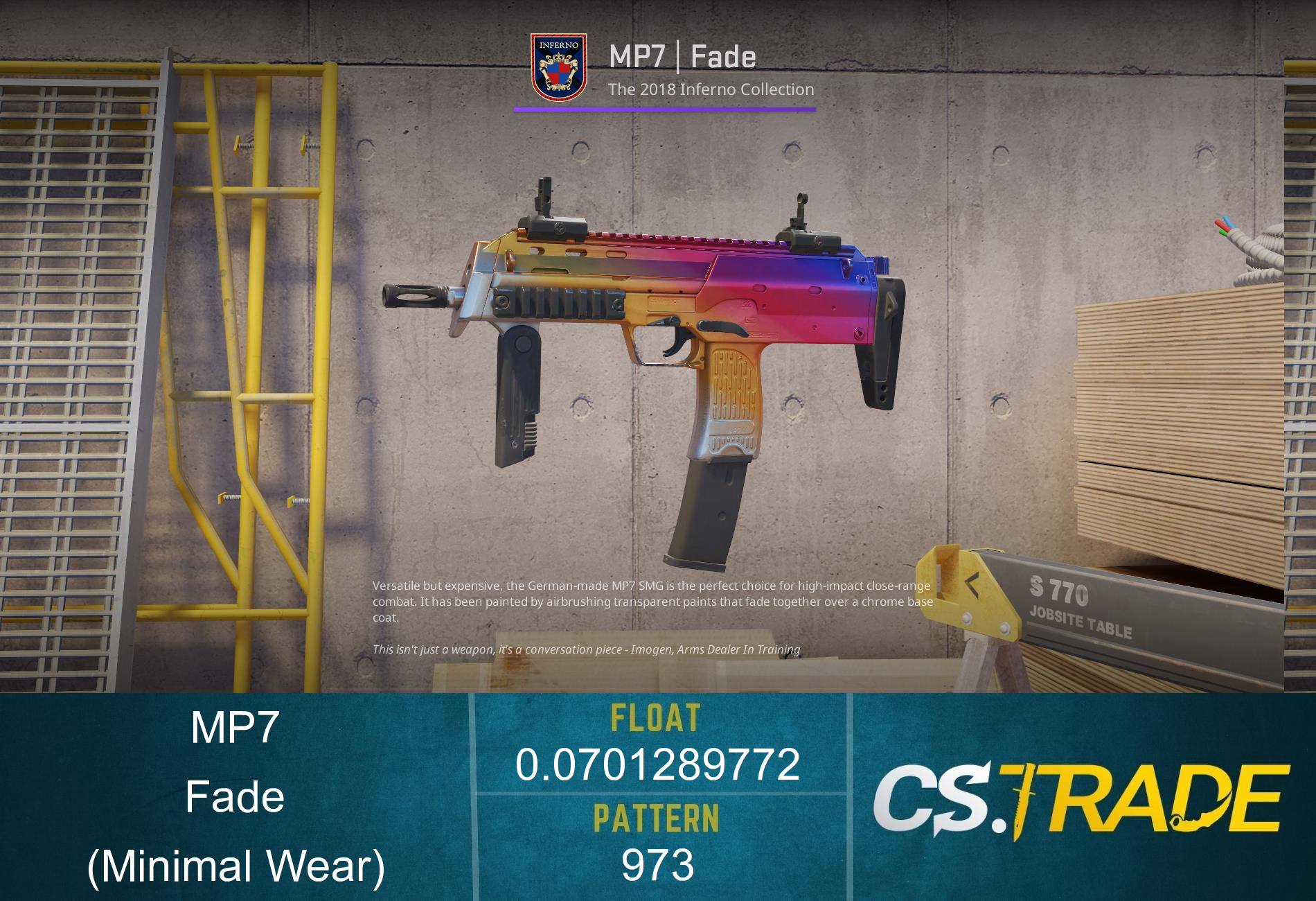 MP7 | Fade (Minimal Wear) Screenshot