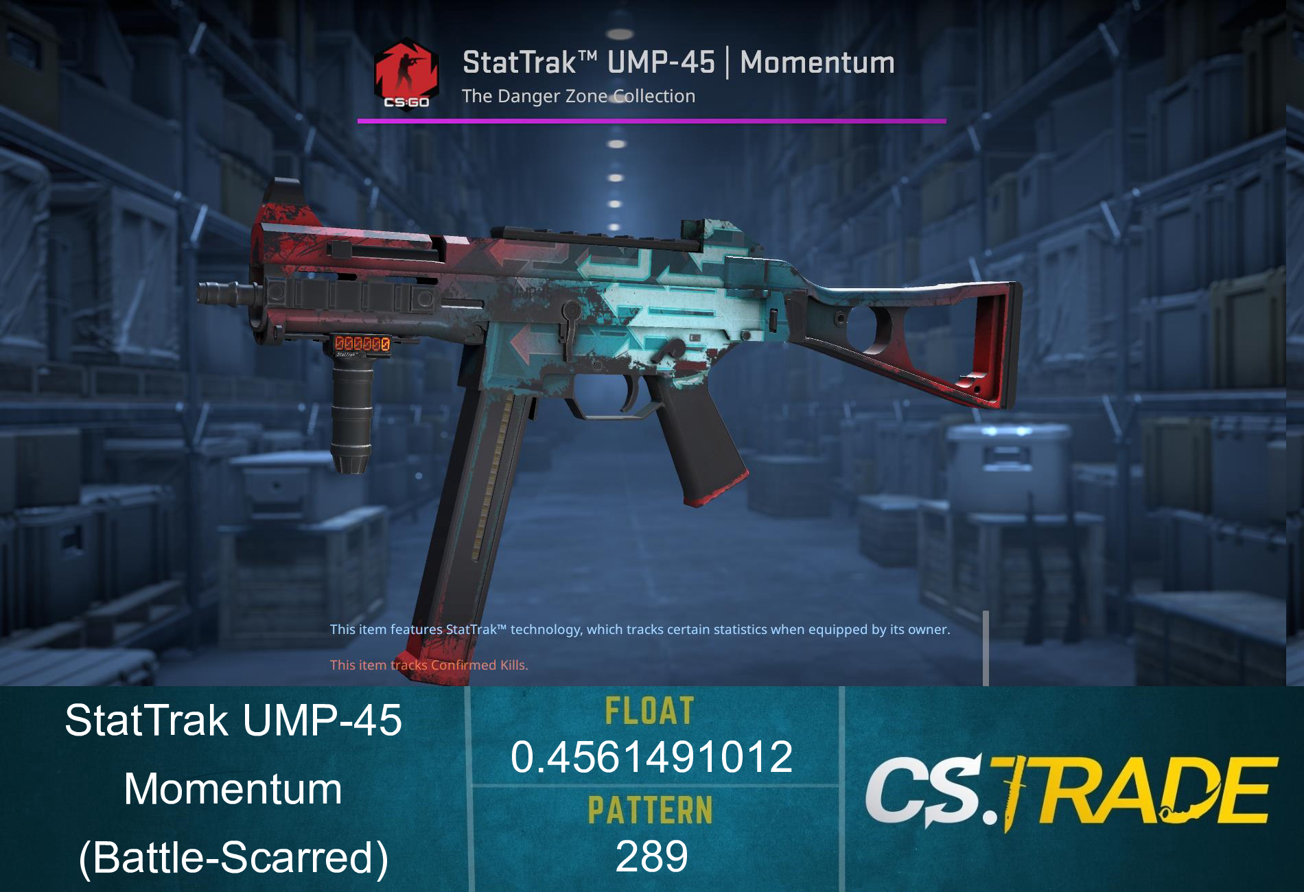 StatTrak™ UMP-45 | Momentum (Battle-Scarred) Screenshot
