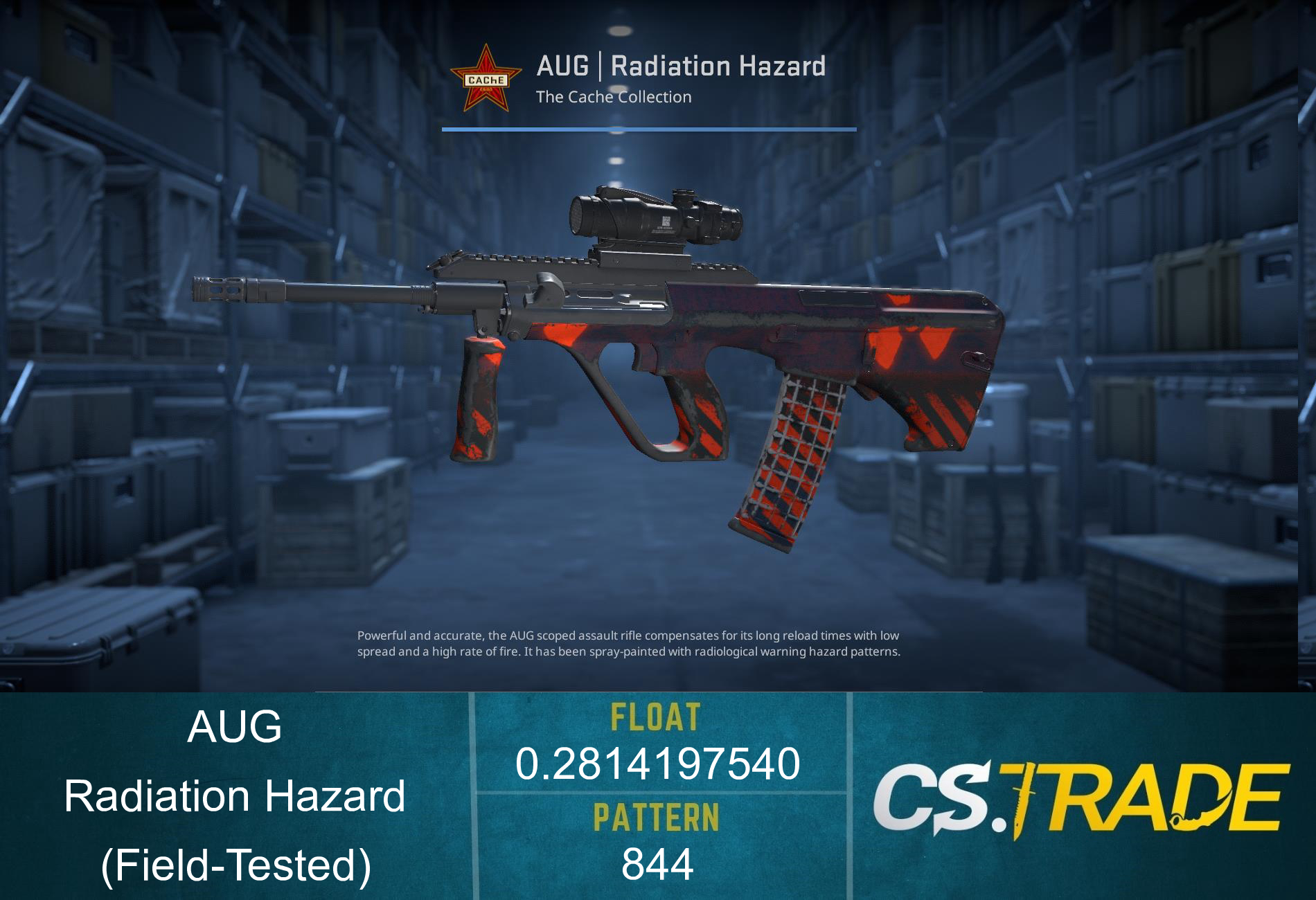 AUG | Radiation Hazard (Field-Tested) Screenshot