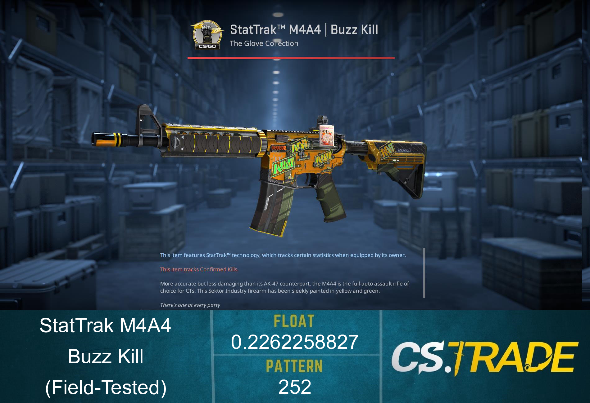 StatTrak™ M4A4 | Buzz Kill (Field-Tested)