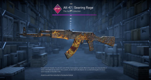 AK-47 | Searing Rage (Well-Worn) Screenshot