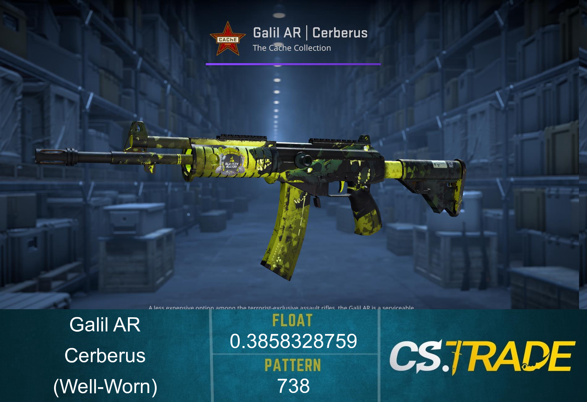 Souvenir Galil AR | Cerberus (Well-Worn) Screenshot