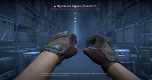 ★ Specialist Gloves | Buckshot (Field-Tested) Screenshot