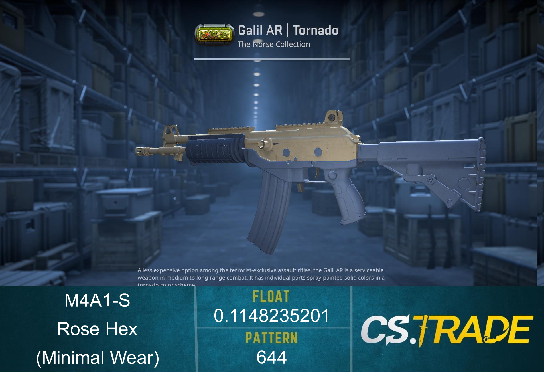 M4A1-S | Rose Hex (Minimal Wear) Screenshot