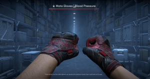 ★ Moto Gloves | Blood Pressure (Battle-Scarred) Screenshot