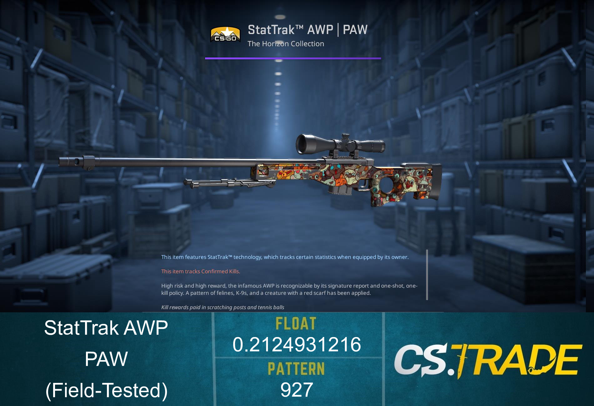 StatTrak™ AWP | PAW (Field-Tested)