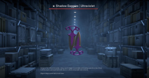 ★ Shadow Daggers | Ultraviolet (Field-Tested) Screenshot