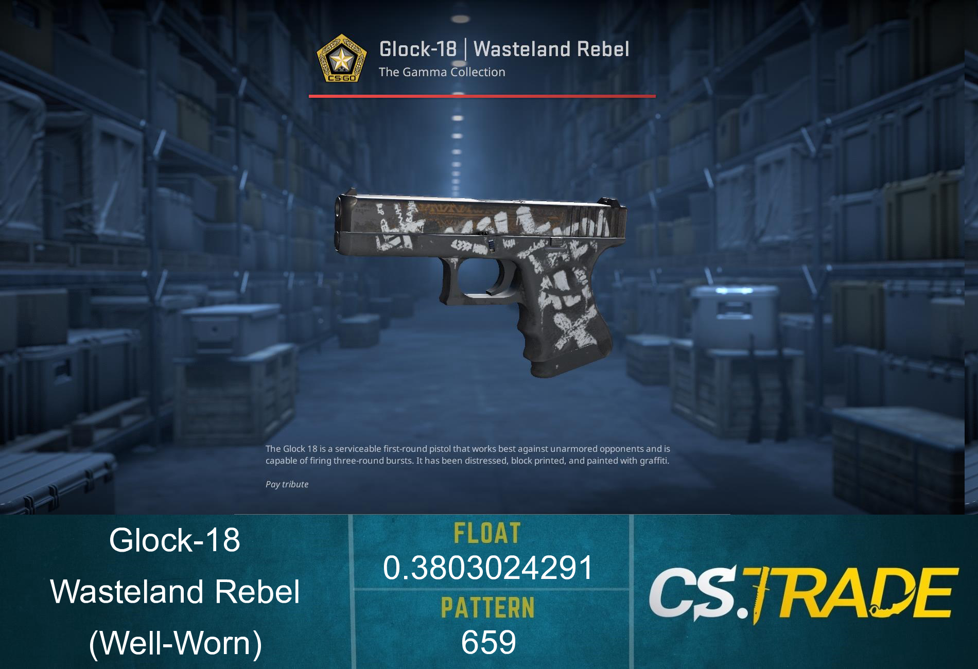 Glock-18 | Wasteland Rebel (Well-Worn) Screenshot