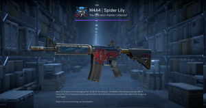 M4A4 | Spider Lily (Battle-Scarred) Screenshot