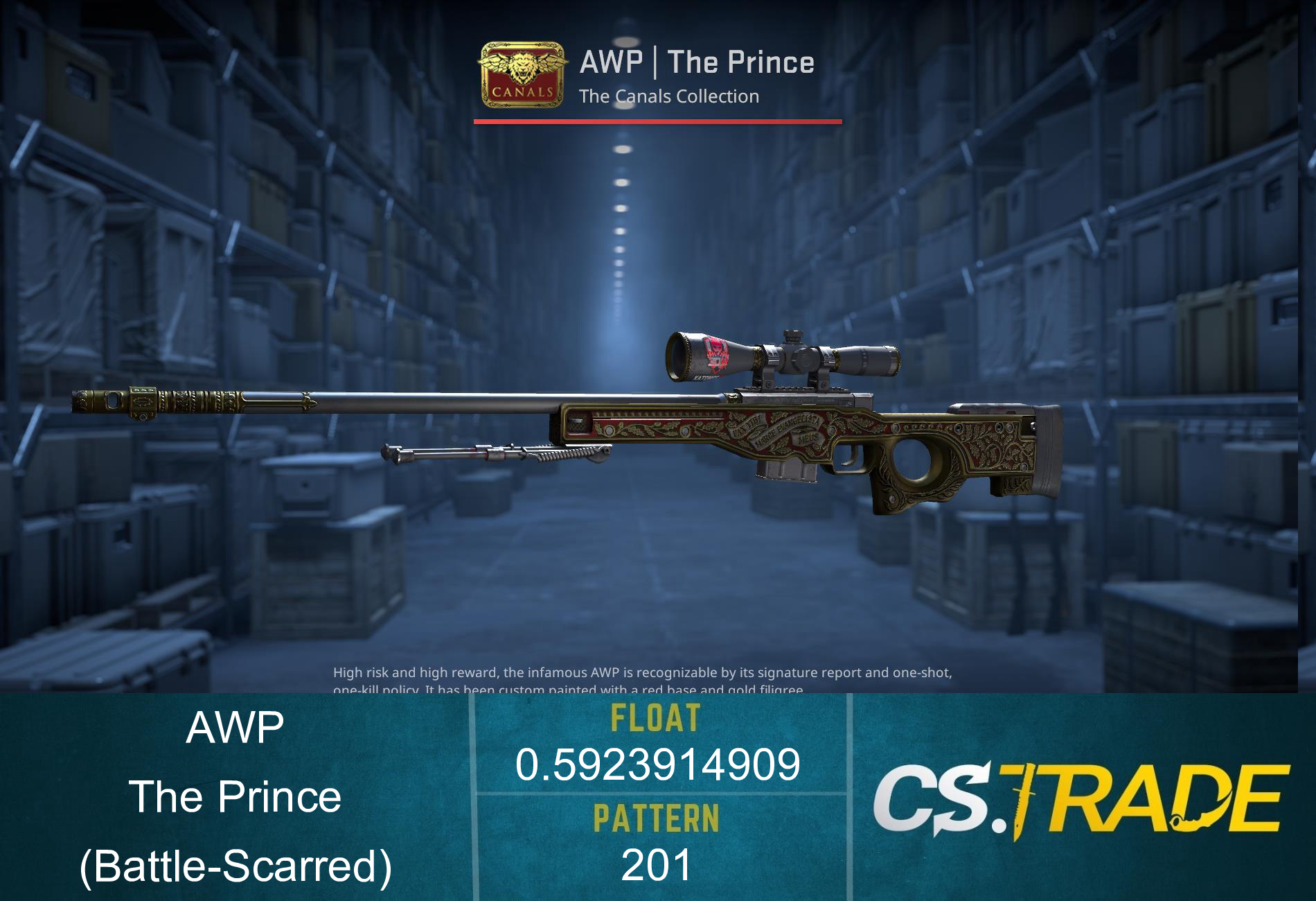 AWP | The Prince (Battle-Scarred) Screenshot