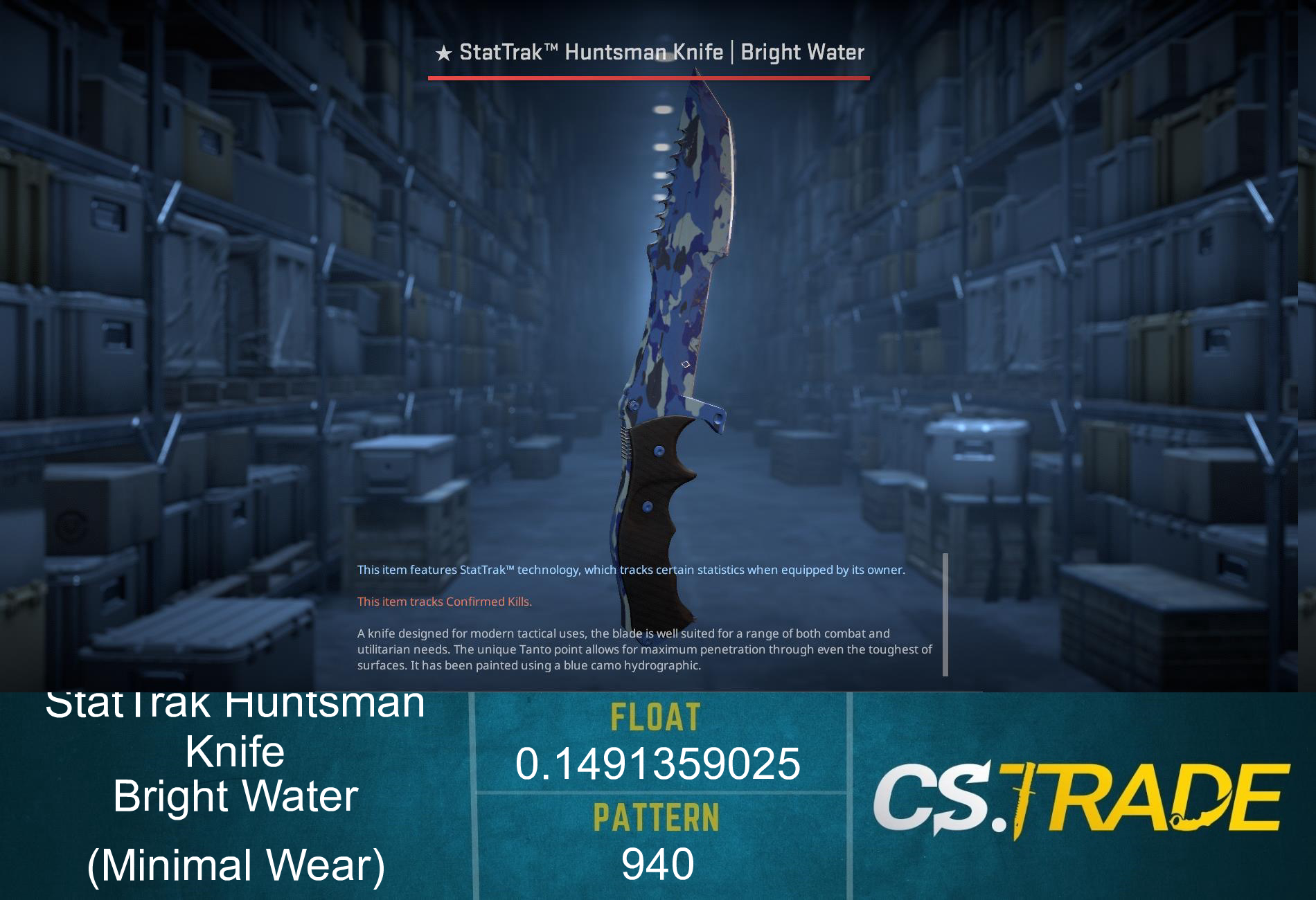 ★ Huntsman Knife | Bright Water (Factory New) Screenshot
