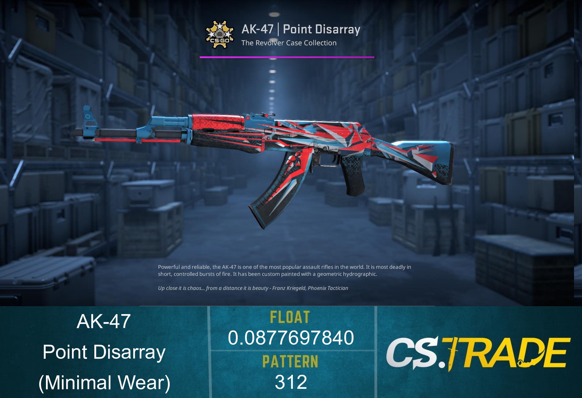 AK-47 | Point Disarray (Minimal Wear) Screenshot