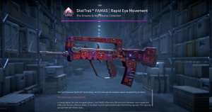 StatTrak™ FAMAS | Rapid Eye Movement (Minimal Wear) Screenshot