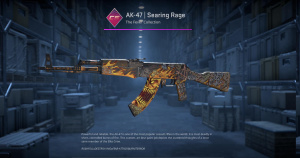 AK-47 | Searing Rage (Minimal Wear) Screenshot