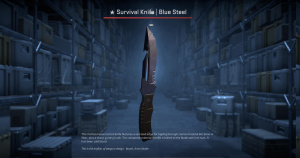 ★ Survival Knife | Blue Steel (Field-Tested) Screenshot