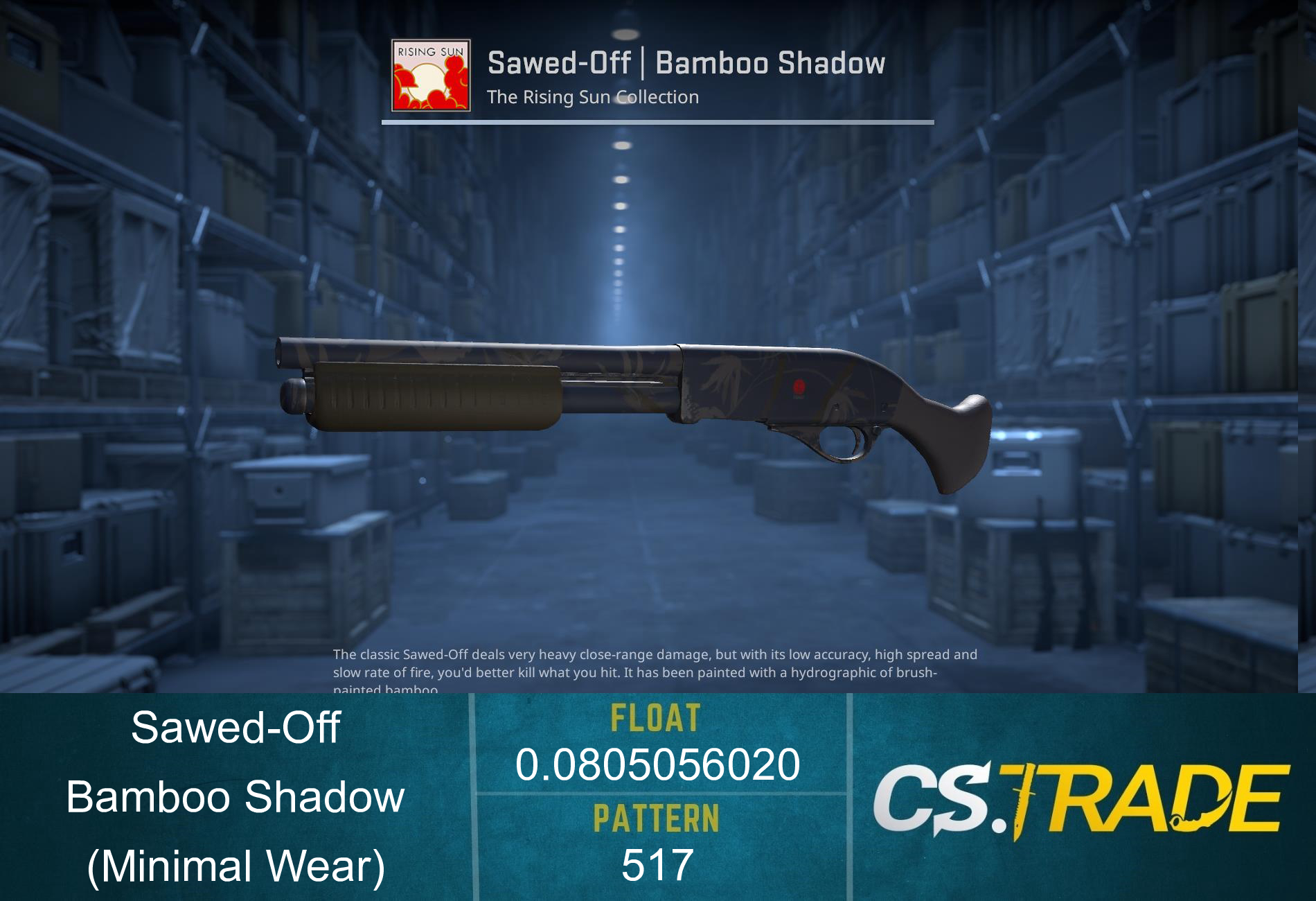 Sawed-Off | Bamboo Shadow (Minimal Wear) Screenshot